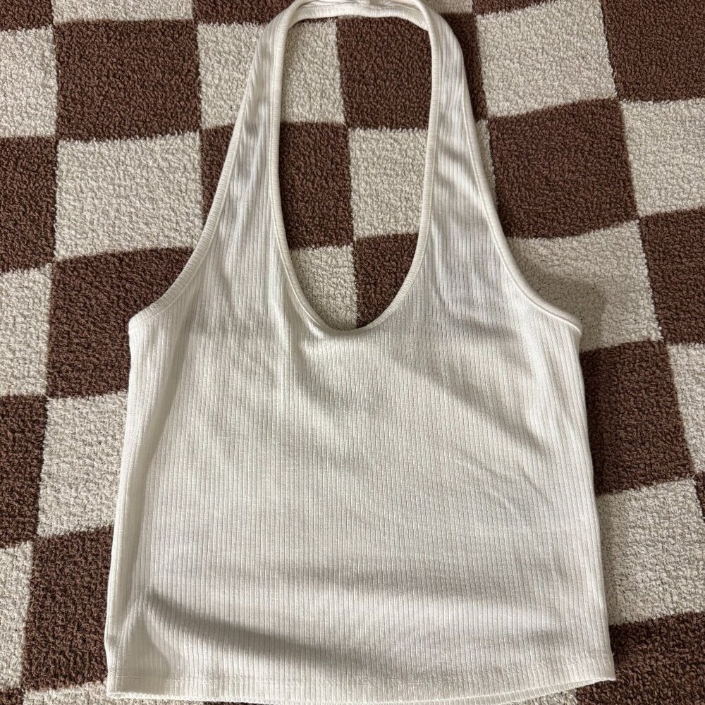 BDG Joanna Ribbed Knit Halter Top